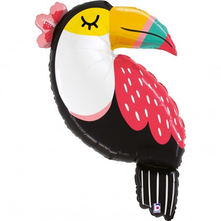 Palloncino in Foil 40" Super Shape Tucano "Summer Toucan" Animali Grabo