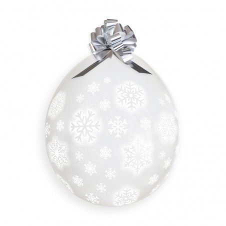 Palloncino in Lattice 18" Stuffing GS18 con Stampa Fiocchi di Neve 25pz Gemar "Theme & Patterns"