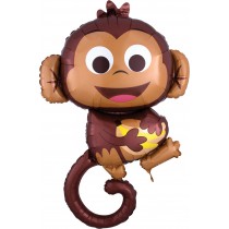 Palloncino in Foil 36" Super Shape Scimmietta "Monkey" Animali (Giungla e Bosco)