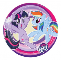 Piatto di Carta 18cm con "My little Pony" 8pz My Little Pony