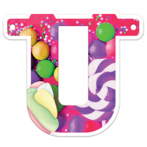 Festone Buon Compleanno Caramelle "Candy" 2.80mt Festoni Buon Compleanno