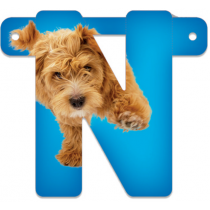 Festone Buon Compleanno Animali "Puppy" 2.80mt Festoni Buon Compleanno