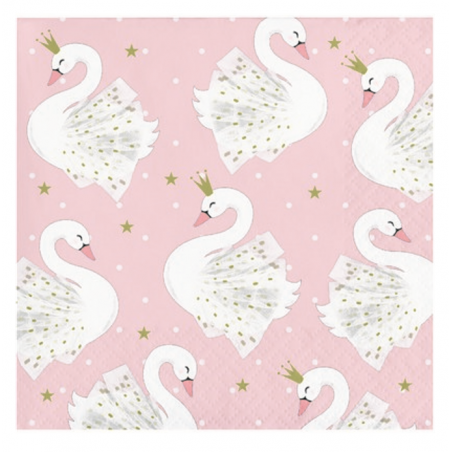 Tovagliolino di Carta 25x25cm Cigno Reale "Swan" 16pz Cigno Reale "Swan"