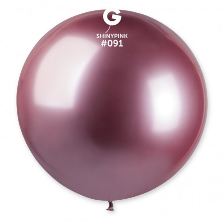 Palloncino in Lattice 31" GB30 Rosa "Shiny Pink 091" Gemar Shiny "Round"