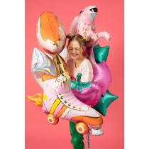 Palloncino in Foil 29" Super Shape Pattino Rosa "Roller Skate" Pattinaggio