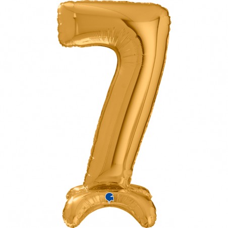Palloncino in Foil 25" Standups Numero 7 Oro "Gold" Numeri Standups 25" Oro "Gold"