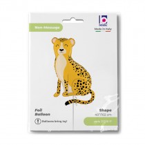 Palloncino in Foil 40" Super Shape Ghepardo "Jungle Cheetah" Animali Grabo