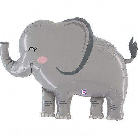 Palloncino in Foil 44" Super Shape Elefante "Jungle Elephant" Animali Grabo