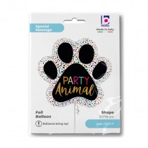 Palloncino in Foil 31" Super Shape Zampa "Party Animal" Animali Grabo