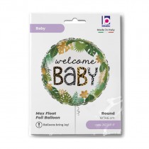 Palloncino in Foil 18" Nascita "Jungle Welcome Baby" Nascita e Battesimo Grabo