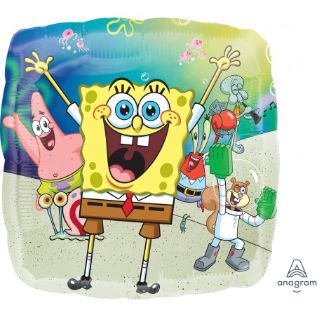 Palloncino in Foil 18" Quadrato SpongeBob "SquarePants" SpongeBob