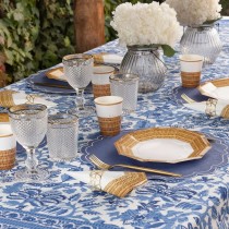 Bicchiere di Carta 250ml decorato effetto "Rattan" 8pz Rattan