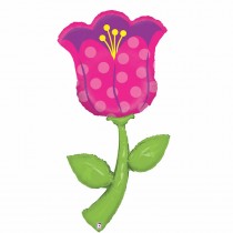 Palloncino in Foil 60" Air Filled Tulipano "Fresh Picks Tulip" Natura Grabo