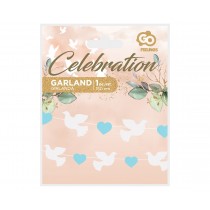 Ghirlanda Colomba Celeste "Garland Doves" 1,5mt Festoni e Ghirlande