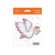 Palloncino in Foil 38" Super Shape Cicogna Rosa "Stork Baby" Nascita e Battesimo