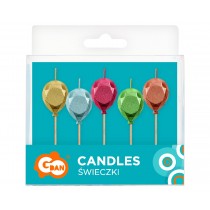 Candelina Picks Palloncino "Balloon" 5pz Candeline Sagomate Fantasia
