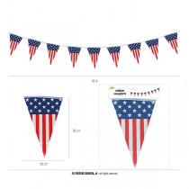 Festone Bandierina America "USA" 10mt Bandierine