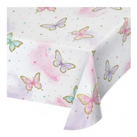 Tovaglia in Carta Farfalle "Butterfly Shimmer" Festa Tema Farfalla