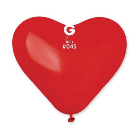 Palloncino in Lattice 10” Cuore CR Rosso "Red 045" 50pz Gemar Cuori 10" CR
