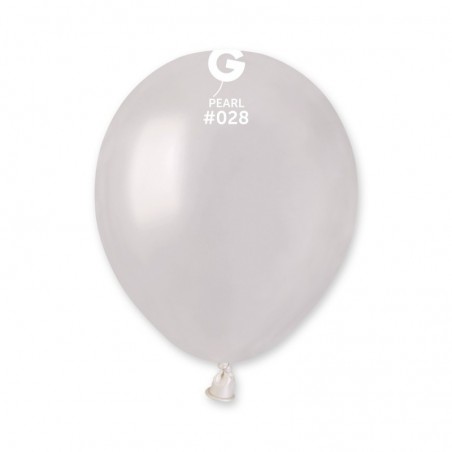 Palloncino in Lattice 5” AM50 Perla Metallizzato "Pearl 028” 100pz Gemar Metallic 5" AM50