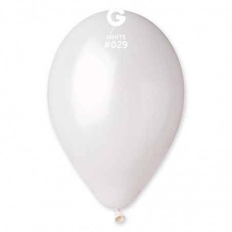 Palloncino in Lattice 12” GM110 Bianco Metallizzato "White 029” 100pz Gemar Metallic 12" GM110