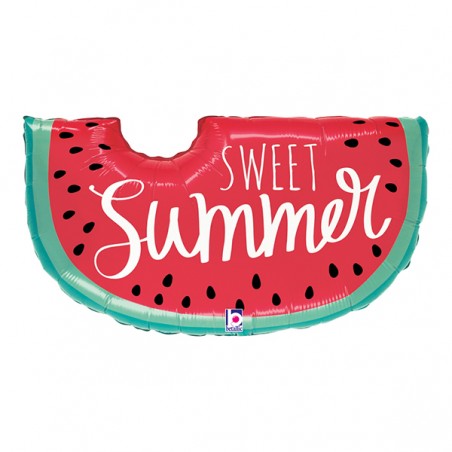 Palloncino in Foil 35" Super Shape Fetta Anguria "Summer Watermelon" Natura Grabo