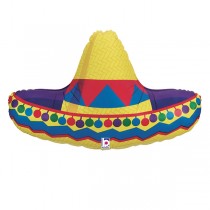 Palloncino in Foil 34" Super Shape Sombrero "Messico" Generici Grabo