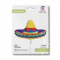 Palloncino in Foil 34" Super Shape Sombrero "Messico" Generici Grabo