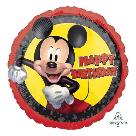 Palloncino in Foil 18" Happy Birthday Mickey Mickey Mouse & Co.