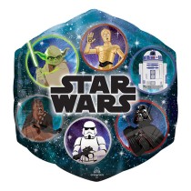 Palloncino in Foil 23" Super Shape Star Wars "Galaxy" Star Wars