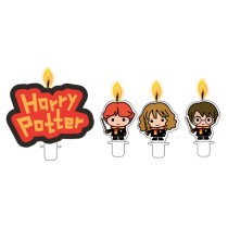 Candelina Piatta Harry Potter 4pz Harry Potter