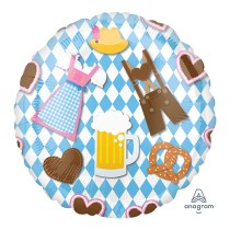 Palloncino in Foil 18" Festa della Birra "Bierfest" Oktoberfest Birra