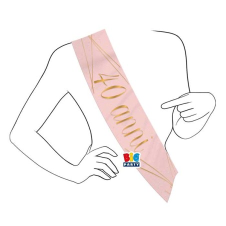 Fascia Premio Rosa e Oro "40 Anni" 168cm Fascia Premio