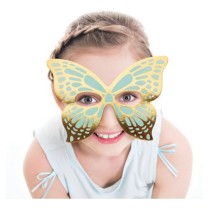 Maschera di Carta Sagomata Farfalla "Butterfly Shimmer" 8pz Festa Tema Farfalla