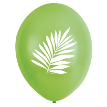 Palloncino in Lattice 11" Foglie Tropicali "Key West" 6pz Foglie Tropicali "Leaf"