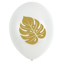 Palloncino in Lattice 11" Foglie Tropicali "Key West" 6pz Foglie Tropicali "Leaf"