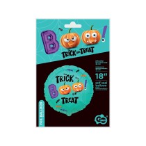 Palloncino in Foil 18" Halloween Dolcetto o Scherzetto "Trick or Treat" Palloncini Foil Halloween