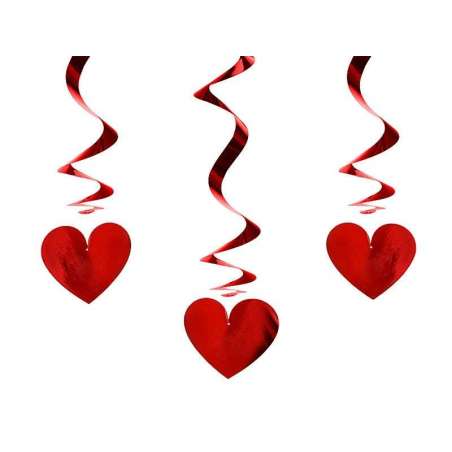 Swirl Spirale Cuore Rosso 3pz Swirl