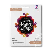 Palloncino in Foil 36" Super Shape Happy Halloween "Fancy Frame" Halloween Grabo