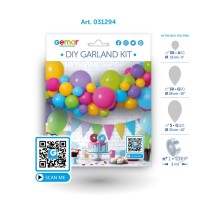 Kit Ghirlanda Palloncini Multicolor "DIY Garland Kit" 66pz Gemar "Diy Garland Kit"