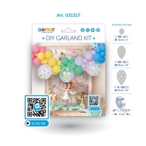 Kit Ghirlanda Palloncini Macaron Pois "DIY Garland Kit" 66pz Gemar "Diy Garland Kit"