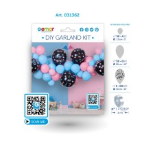 Kit Ghirlanda Palloncini Gender Reveal "DIY Garland Kit" 66pz Gemar "Diy Garland Kit"