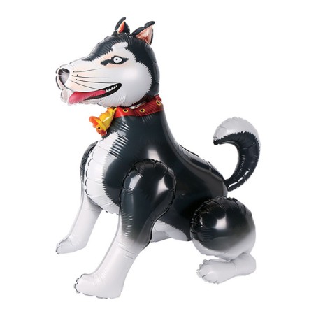 Palloncino in Foil 23" Super Shape 4D Cane Husky Festa Tema Cane "Dog"