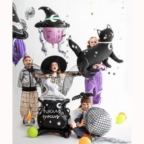 Palloncino in Foil 38" Super Shape Gatto Nero "Black Cat" Palloncini Foil Halloween