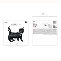 Palloncino in Foil 38" Super Shape Gatto Nero "Black Cat" Palloncini Foil Halloween