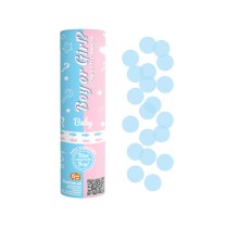 Party Cannon Celeste 15cm "Boy or Girl" Addobbi Gender Reveal Boy or Girl?