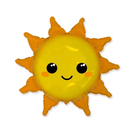 Palloncino in Foil 33" Super Shape Sole "Happy Sun" Cielo e Galassia