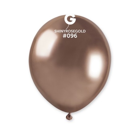 Palloncino in Lattice 5" AB50 Rose Gold "Shiny Rose Gold 096" 100pz Gemar Shiny "Round"