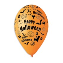 Palloncino in Lattice 13" GS120 Mix "Halloween Texture" 5pz Gemar "Halloween"