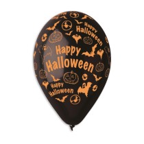 Palloncino in Lattice 13" GS120 Mix "Halloween Texture" 5pz Gemar "Halloween"
